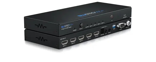 Blustream SW41AB-V2 Switcher 4-veis 4K HDMI Switch 