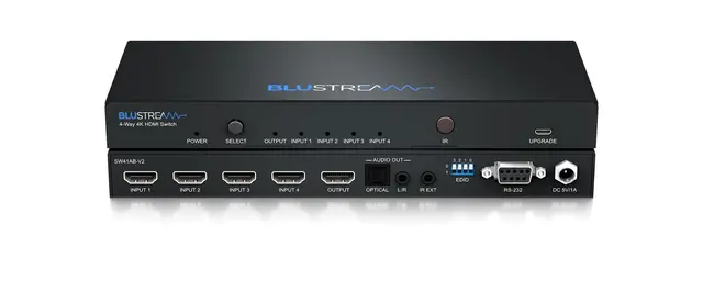 Blustream SW41AB-V2 Switcher 4-veis 4K HDMI Switch 