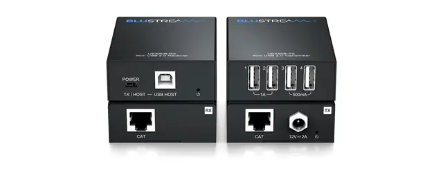 Blustream UEX50B-KIT USB 2.0 Extender USB 2.0 Extender Set - 50m, 4 x USB 