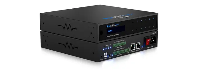 Blustream DA1414 14x14 Audio Matrix 8/8 Dante, 4/4 Analog, USB, PoE+ 