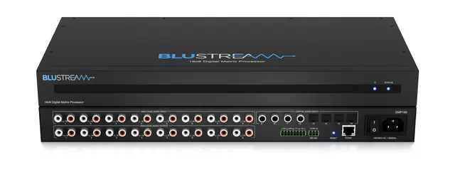 Blustream DMP168 16x8 Audio Matrix 8 Analog, 4 Optical, 4 Coax, DSP 