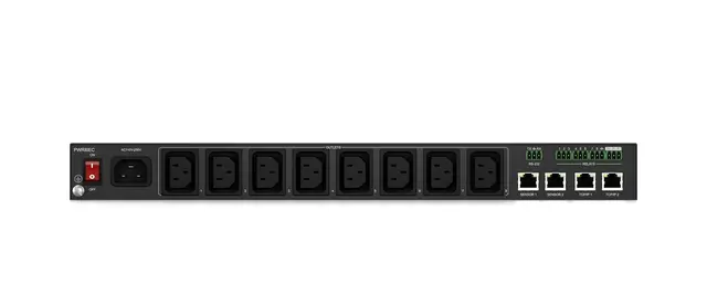 Blustream PWR8IEC 8 Port Managed IEC PDU Outlet-level metered and switched PDU 