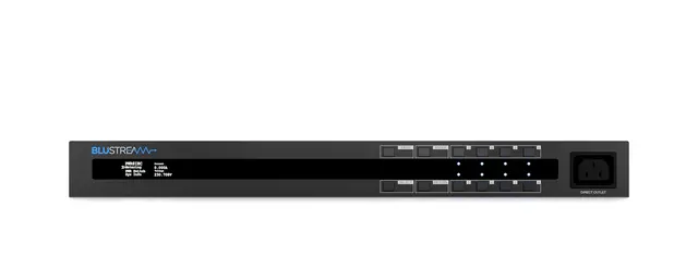 Blustream PWR8IEC 8 Port Managed IEC PDU Outlet-level metered and switched PDU 