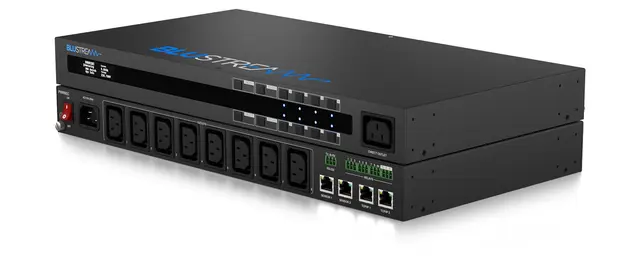 Blustream PWR8IEC 8 Port Managed IEC PDU Outlet-level metered and switched PDU 