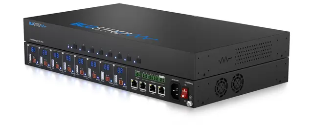 Blustream PWR8VDC 8 Port Managed Phoenix Outlet-level metered and Low Voltage PDU 