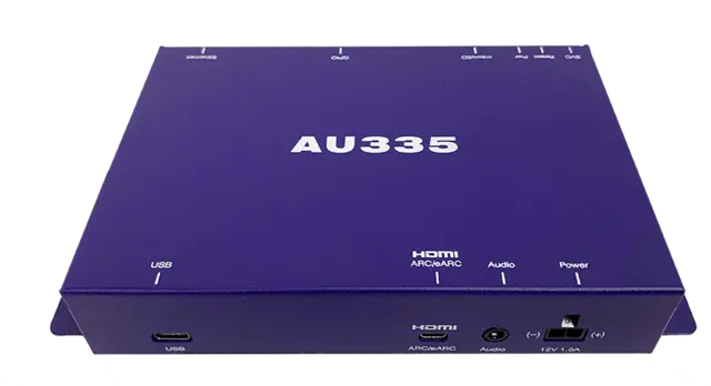 BrightSign AU335 Audio only Player 24-bit audio including Dolby Atmos ™ 