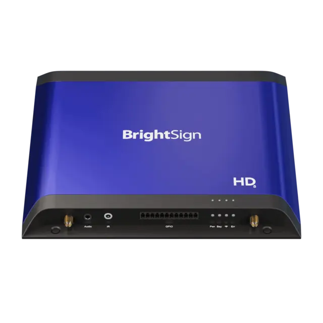 BrightSign HD1025 4K60p HDR10-video Mobile USB Modem, provides USB-A 5V/1A 
