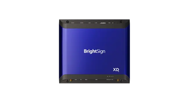 BrightSign XD1035 Expanded i/o player Designed for html animations 