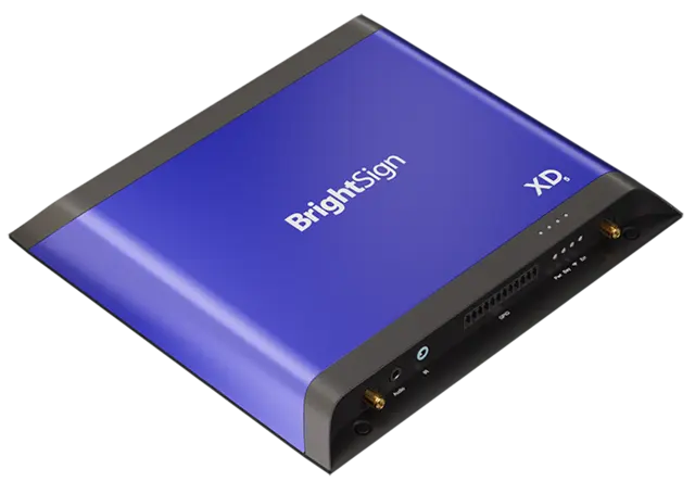 BrightSign XD234 Standard i/o player 3D WebGL & real time data visualization 