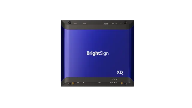 BrightSign XD234 Standard i/o player 3D WebGL & real time data visualization 