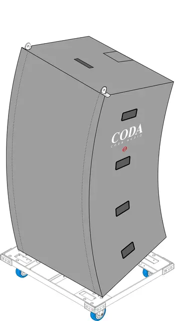 CODA Audio CO AR-4 Protection Cover for 4xAiRAY 