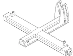 CODA Audio GA-APS Ground stack adapter for vertical stacking of APS on APS-SUB