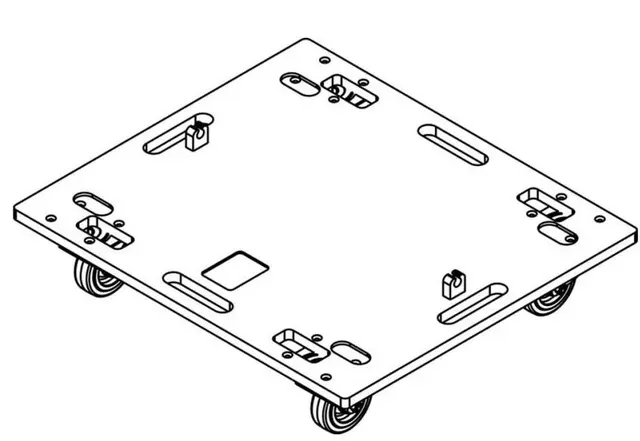 CODA Audio DOT-APS-SUB Transport Dolly for 3 APS-SUB 