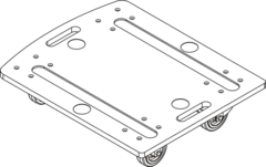 CODA Audio DOT G15 Sub Dolly Transport Dolly for G15-Sub