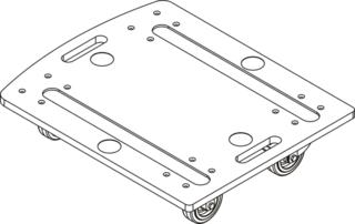 CODA Audio DOT G15 Sub Dolly Transport Dolly for G15-Sub