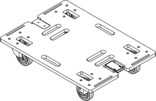 CODA Audio DOT-SCV-F Transport Dolly for up to 4xSCV/SC2-F