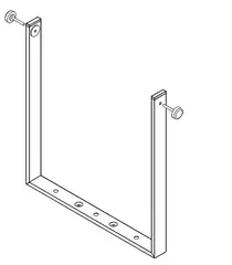 CODA Audio A15VG-Pro U-bracket G515/715 Vertical U-bracket G515/715-PRO