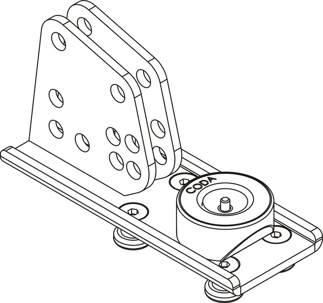 CODA Audio TGA TiRAY fly & ground stack adapter 
