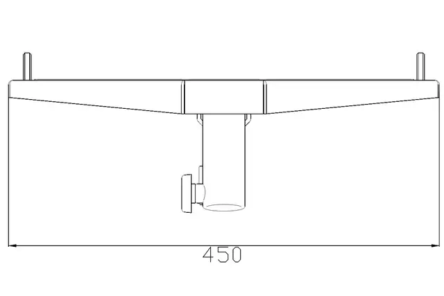 CODA Audio CU-N-APS Distance pole adapter for vertical N-APS 