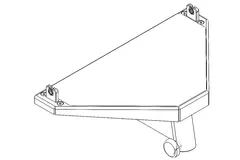 CODA Audio CU-N-APS Distance pole adapter for vertical N-APS