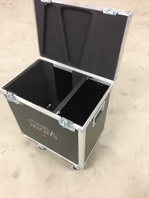 CODA Audio N-APS(2) Flightcase on wheels Dim: 60x40x72, Space for CU-N-APS 
