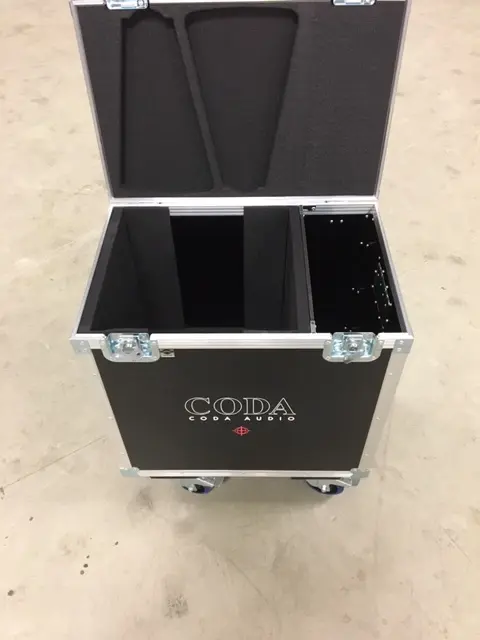 CODA Audio N-APS(2) Flightcase on wheels Dim: 60x40x72, Space for CU-N-APS 
