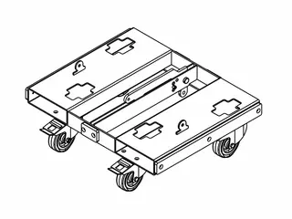 CODA Audio DOT-NR inkl Lid Transport/rigge dolly for 6 x N-RAY