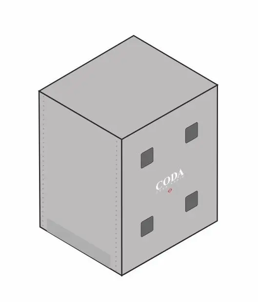 CODA Audio CO SCV-F-2 Protection Cover for 2x SCV/SC2-F 