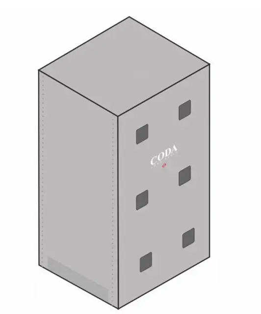CODA Audio CO-SCV-F-3 Protection cover for 3 x SCV-F 