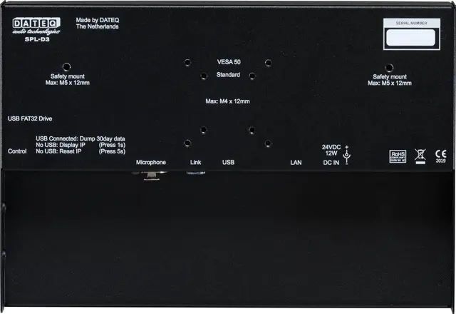 Dateq SPL-D2 DISPLAY Sound pressure meter 