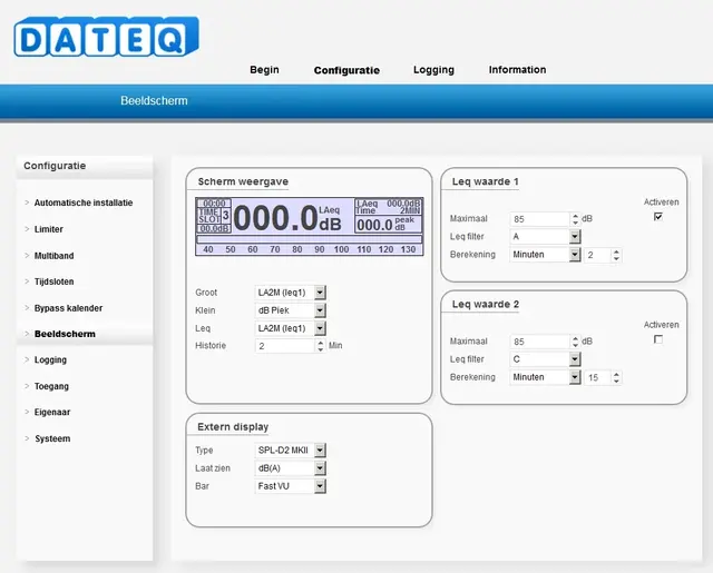 Dateq SPL-6 limiter Sound pressure limiter 