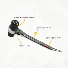 Dirty Rigger 4-in-1 Podger Ratchet Truss-rigging ratchet (Imperial V2)