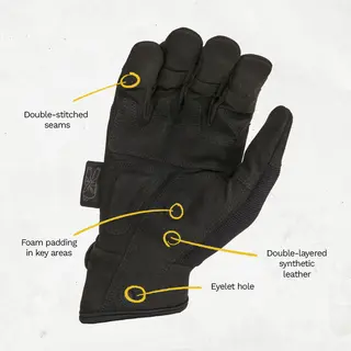 Comfort Fit Black Ed. FF XXL Full-fingered rigger glove, EN388