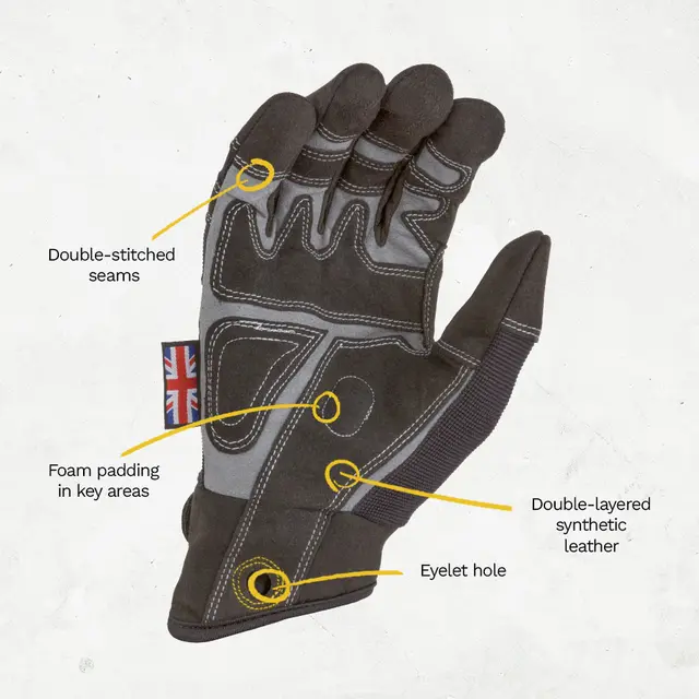 Dirty Rigger Comfort Fit FF L Full-fingered rigger glove, EN388 