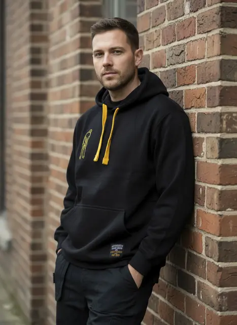 Dirty Rigger Hoodie Pull-over L 340 GSM bomullsfleece hoodie 