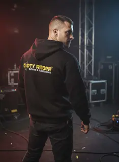 Dirty Rigger Hoodie Pull-over L 340 GSM bomullsfleece hoodie