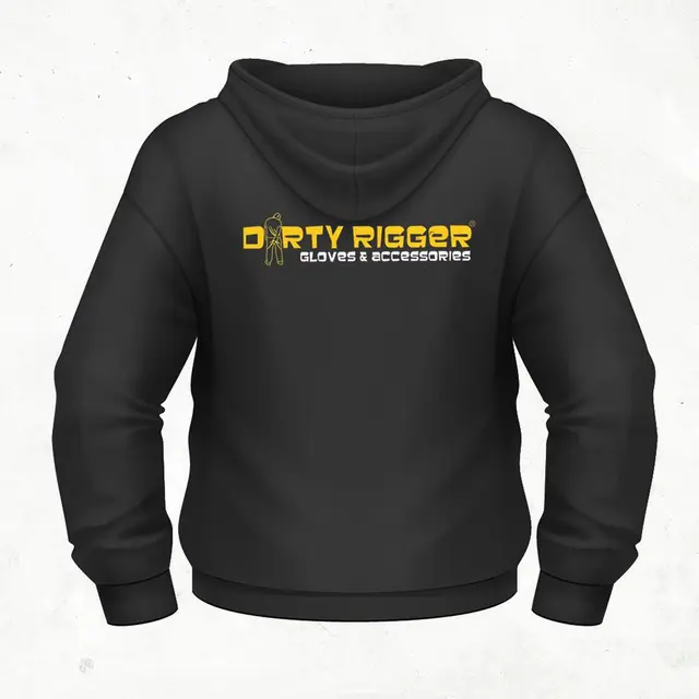Dirty Rigger Hoodie Zip-Up L 340 GSM bomullsfleece hoodie 