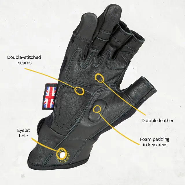 Dirty Rigger Leather Grip 3.0 FR M Framer goatskin glove, EN388 