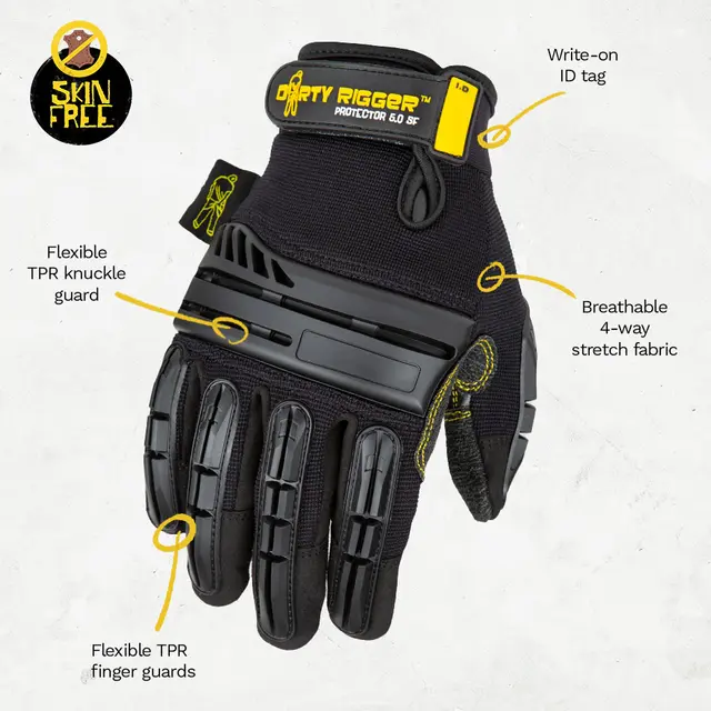 Dirty Rigger Protector 5.0 SF FF L Full-fingered heavy-duty glove, EN388 