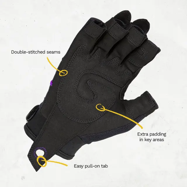 Dirty Rigger SlimFit 2.0 FL M Fingerless rigger glove, EN388 