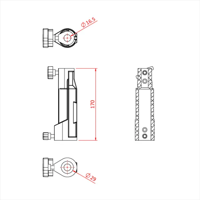 Doughty G1003 SOCKET ADAPTOR (16mm x 16mm) 