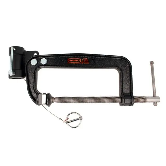 Doughty G1104 G CLAMP 100mm WITH DUAL POSITION 29mm RECEIVER 