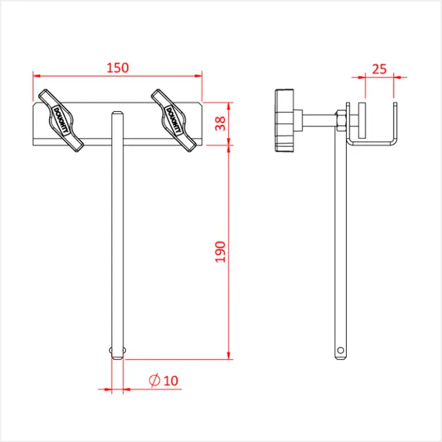 Doughty G1114 FRAME CLAMP 25mm 