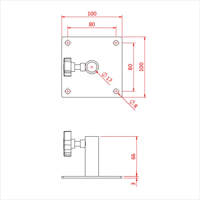 Doughty G1128 BABY RECEIVER WALL PLATE 