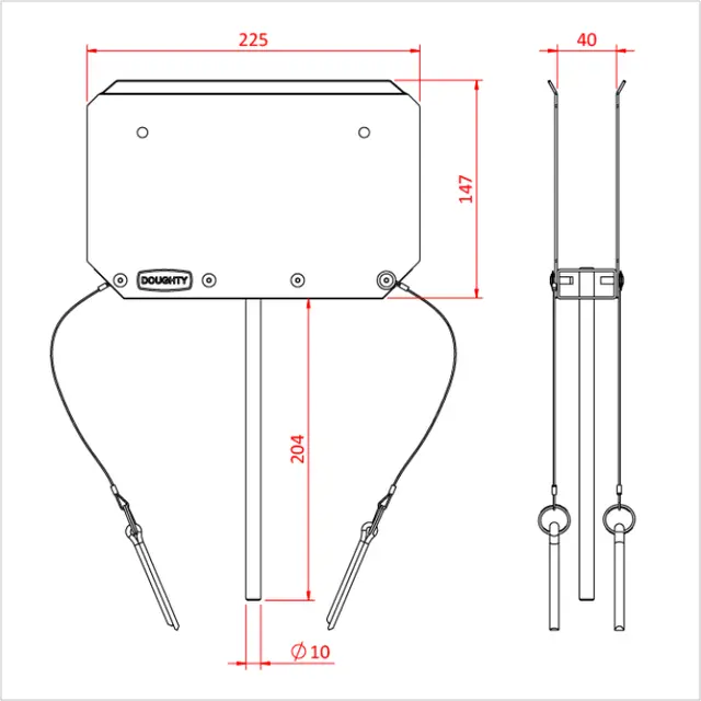 Doughty G1140 POLYHOLDER 25mm 