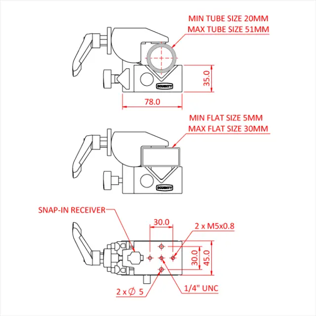 Doughty G1160 SUPACLAMP (polished) 
