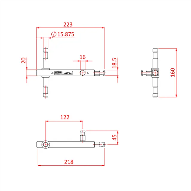 Doughty G1174 SNAP-IN OFFSET ARM 