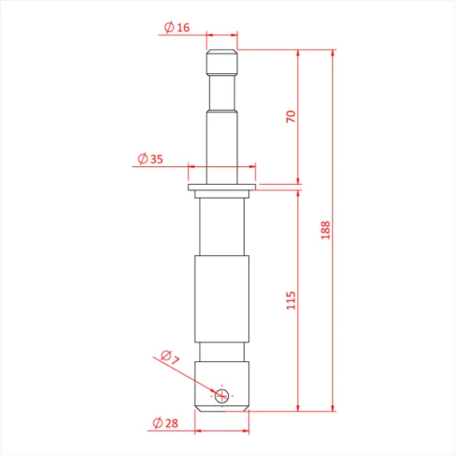 Doughty G1189 STAND ADAPTOR 29mm X 16mm GRIP 