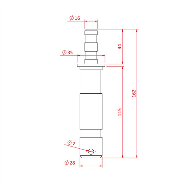 Doughty G1190 SPIGOT 29mm X 16mm LIGHTING (steel) 