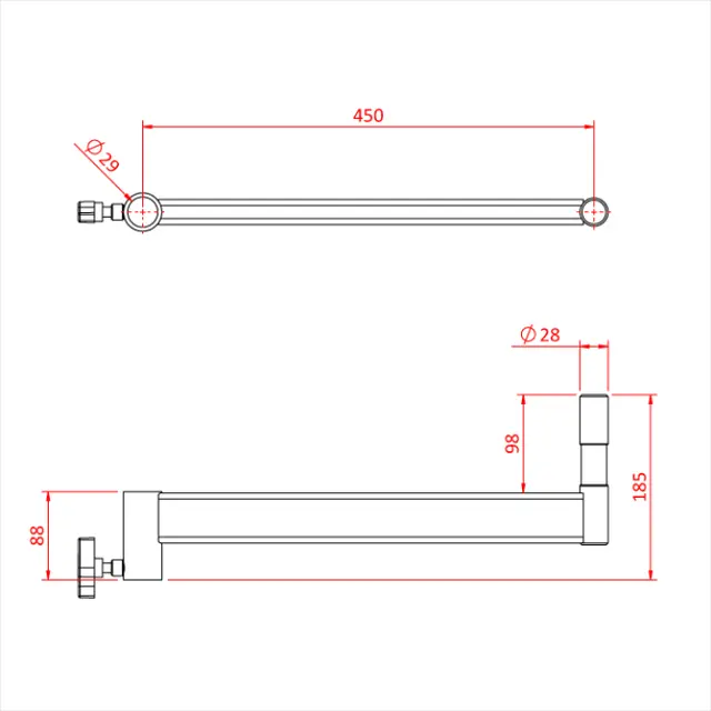 Doughty G1300 JUNIOR OFFSET ARM 